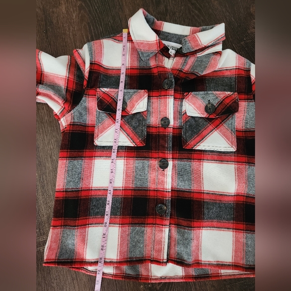 BB Dakota Steve Madden Plaid Button Up Shirt Jacket Large - Picture 8 of 9